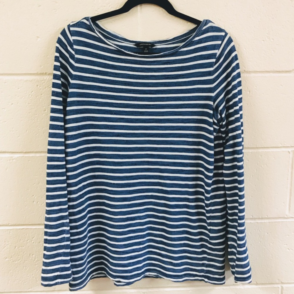 Banana Republic striped long-sleeve